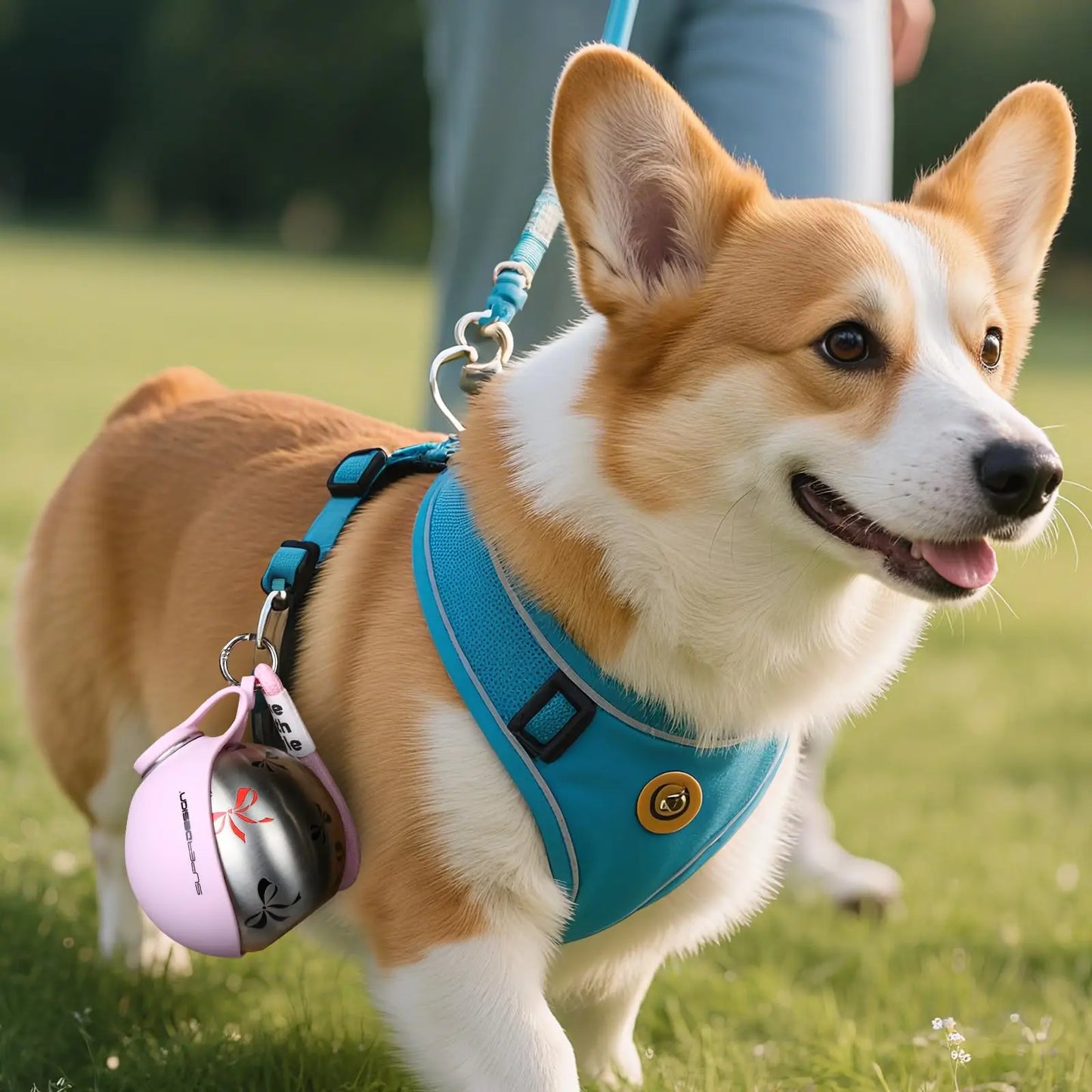 2-in-1 Tragbare Hundewasserflasche