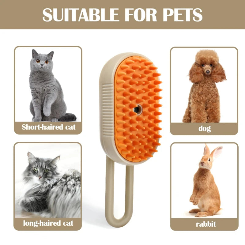 3-in-1 Dampfbürste für Hunde & Katzen