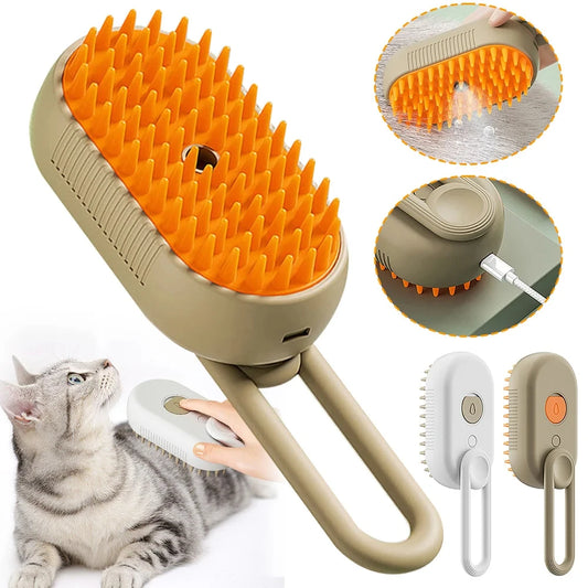 3-in-1 Dampfbürste für Hunde & Katzen